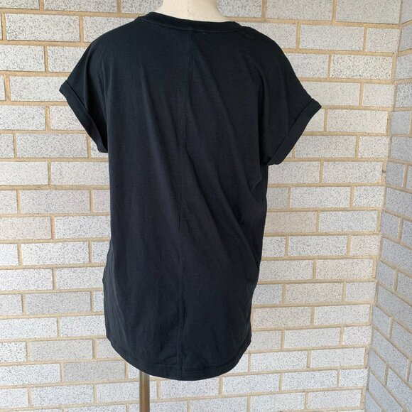 BANANA REPUBLIC V-NECK TEE SIZE M SHORT ROLL SLEEVE 56% COTTON 38% MODAL 6% SPAN - Picture 6 of 8